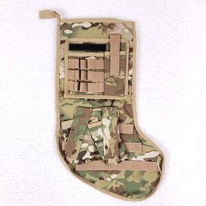 Tactical MOLLE Camouflage Christmas Stocking Military Style Hunting Gear Gift